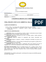 4 SEQUÊNCIA DIÁTICA-2 Sem. Meio Ambiente e Reciclagem - 2022-1