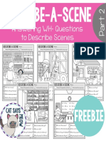 Answering WH-Questions To Describe Scenes: Freebie