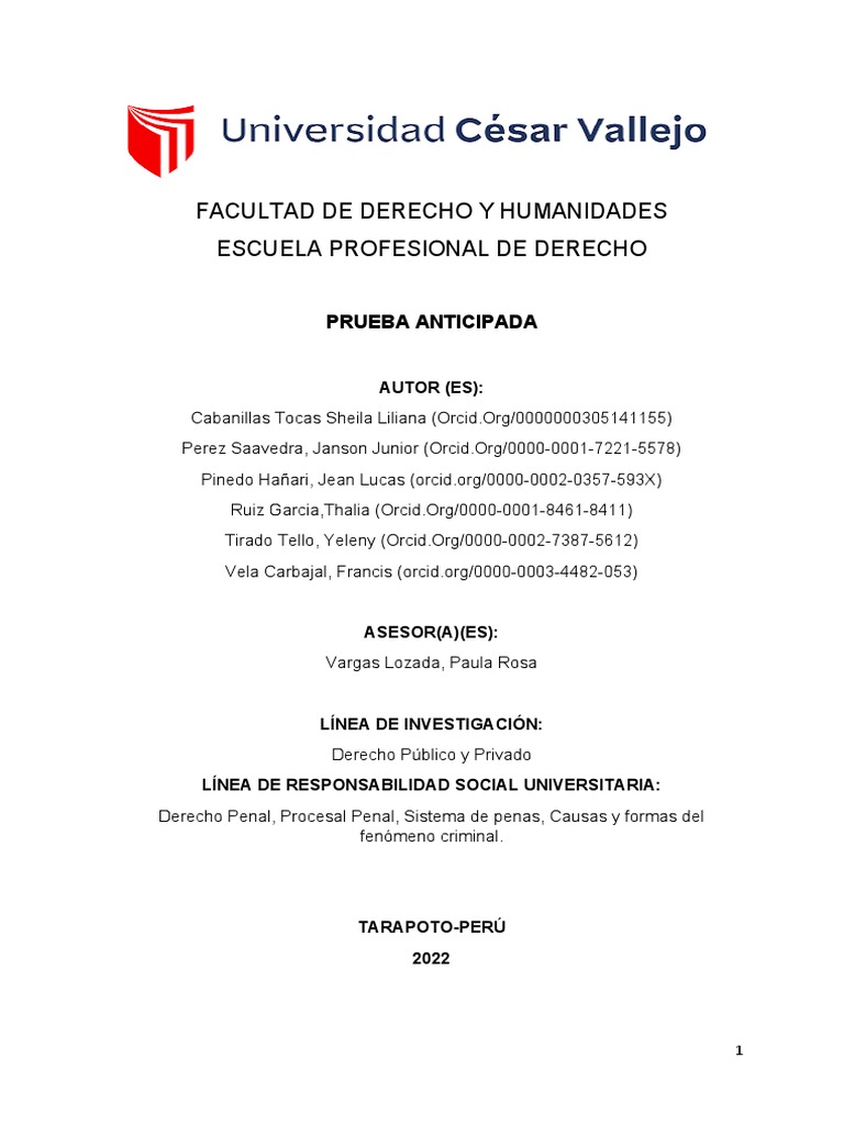 Análisis de los aspectos fundamentales de la prueba anticipada en el