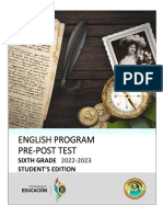 6th Grade Pre-Post Test 2022-2023 Students Edition