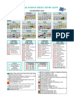 Calendário Escolar 2022 do CEM Setor Leste