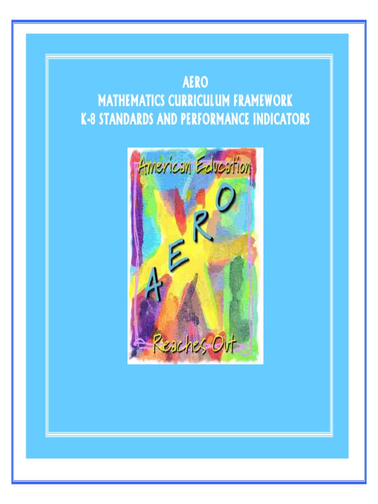 AERO MathematicsCurriculumFramework | PDF | Mathematics | Thought