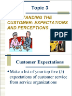 Understanding The Customer: Expectations and Perceptions: Topic 3