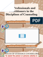 The Professionals and Practitioners in The Disciplines of