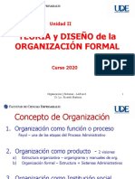 Un 2 OyS 2020 - Teoría y Diseño de La Org Formal