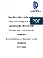 Formulario Estadistica