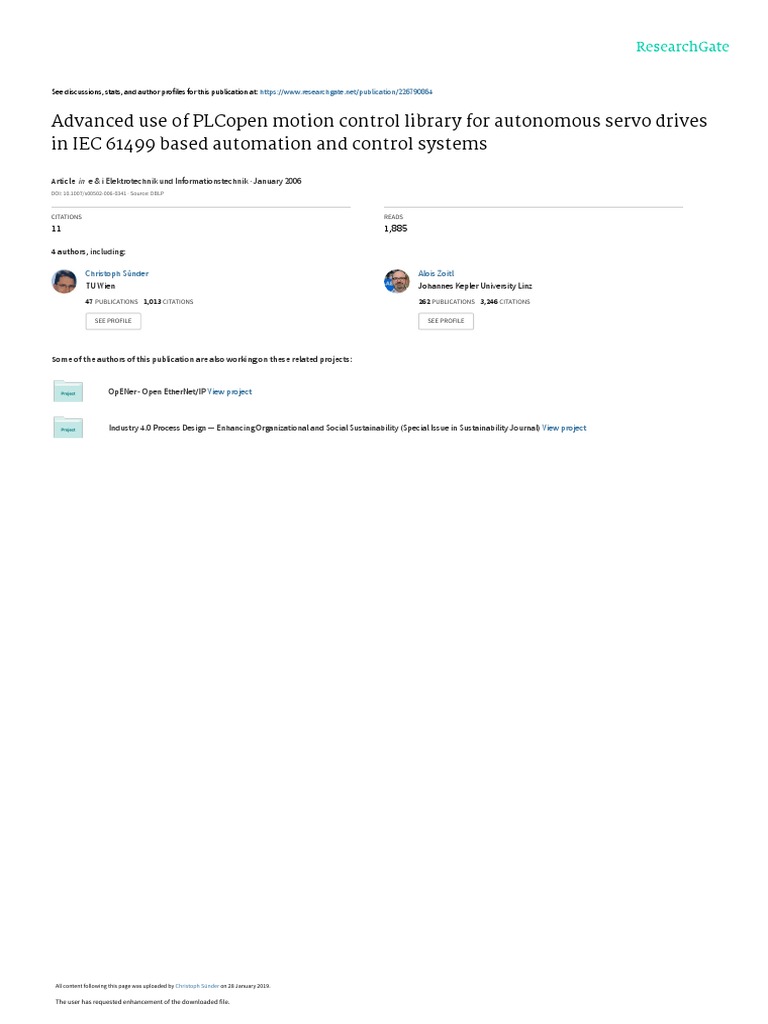 PLCopen Motion Control in IEC 61499 | PDF | Programmable Logic ...
