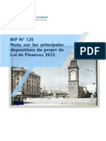 Bif Nâ°125 Projet Loi de Finances 2023 ASC