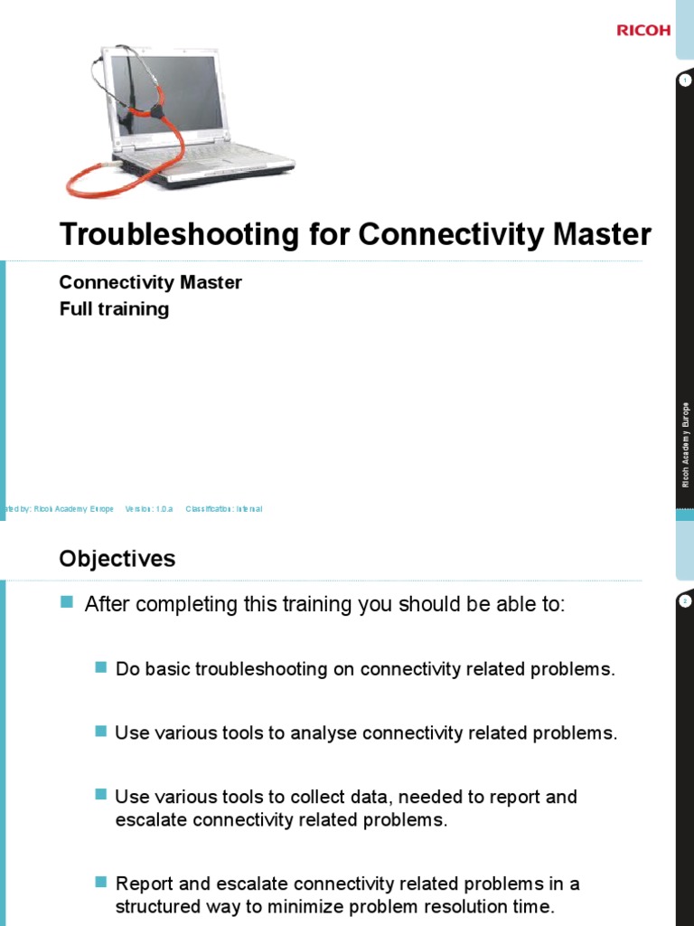 Dokumen - Tips - Ricoh Academy Europe Troubleshooting For Connectivity ...