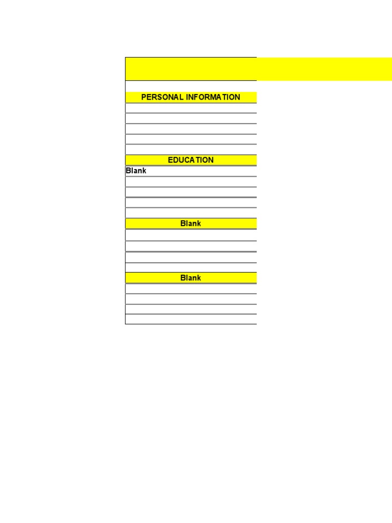 Bio Data Form Format | PDF