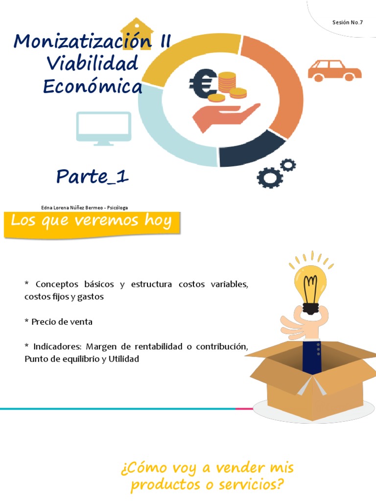 Sesión 7 Viabilidad Económica parte 1 FONDEBUCANERO PDF Precios