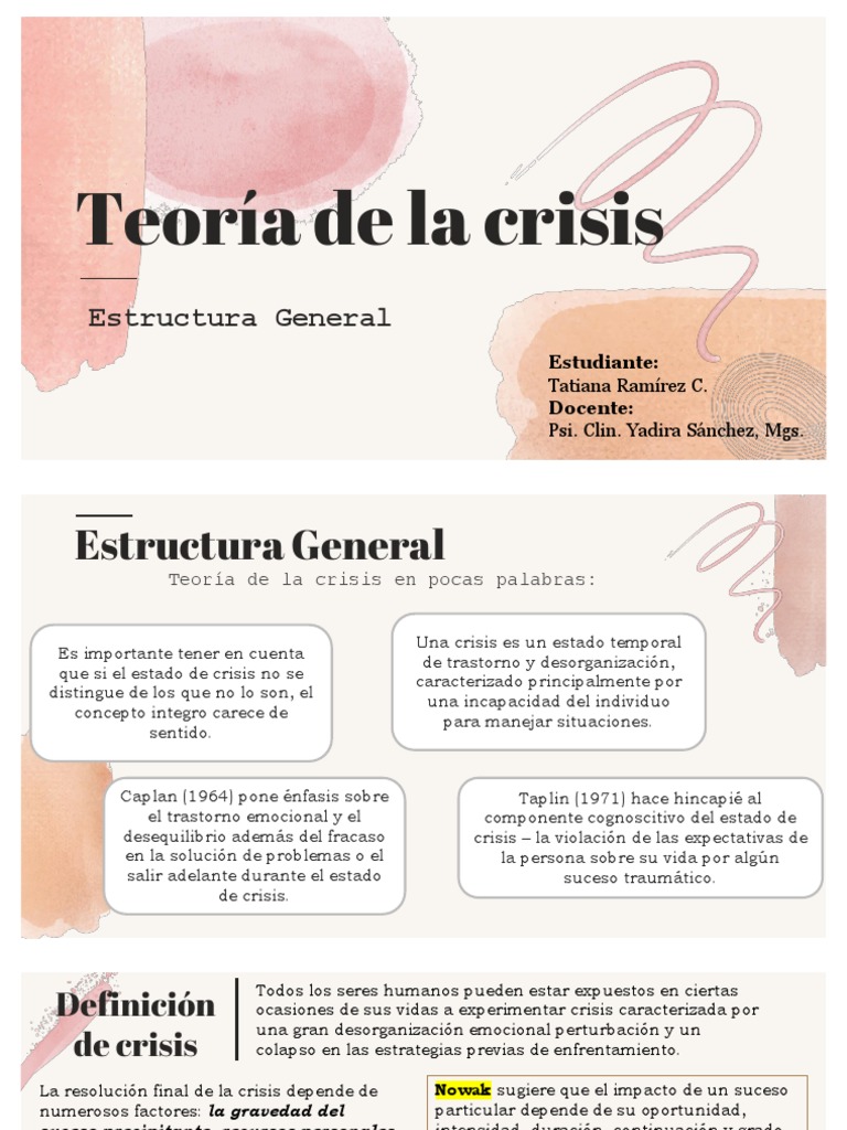Definición y Teorías de la Crisis | PDF | Ansiedad | Las emociones