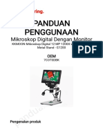 KKMOON Mikroskop Digital 12 MP 1200X With Monitor & Metal Stand - G1200