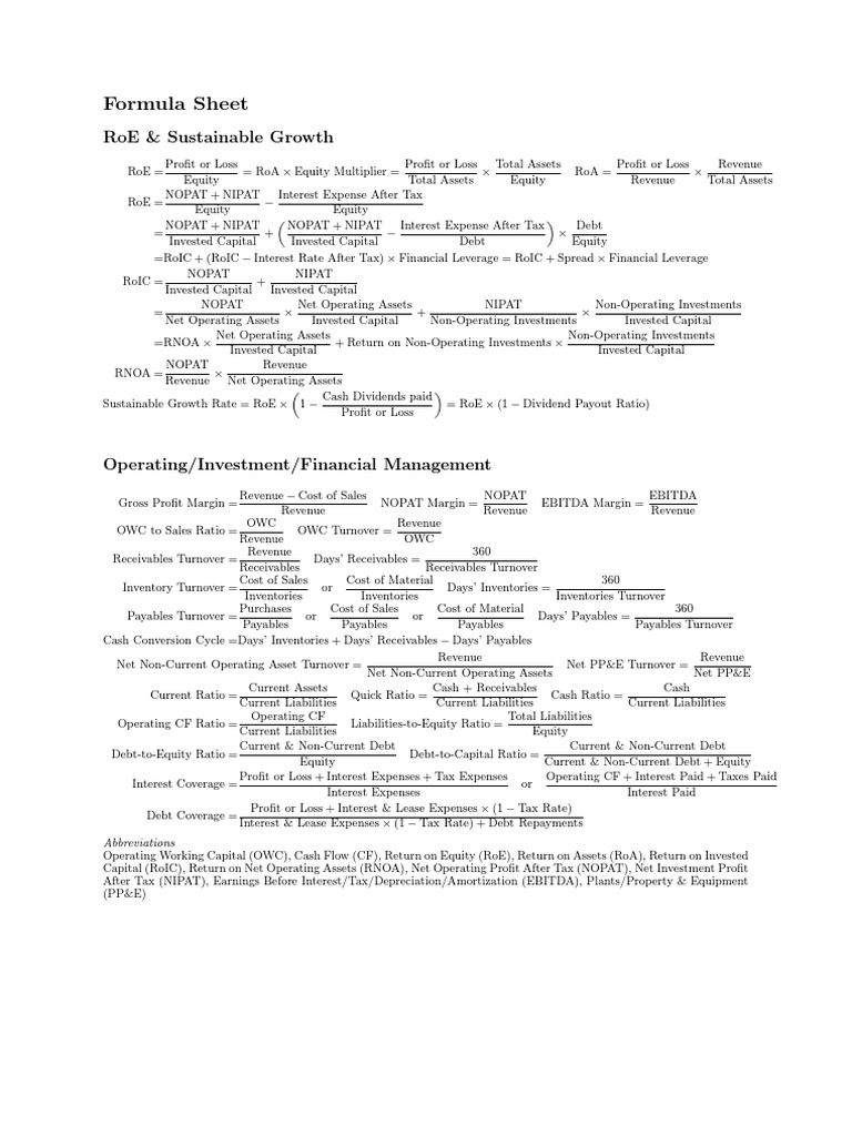 fsa-2022-formula-sheet-for-business-analysis-pdf-revenue