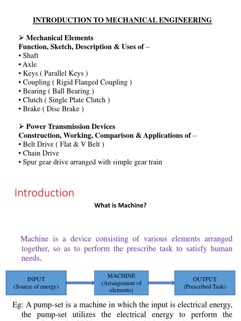 Machine Elements, Power Transmission DevicespagesBY MBOKEH PDF