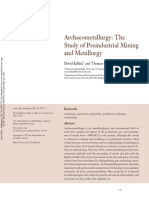 Archaeometallurgy The Study of Preindust