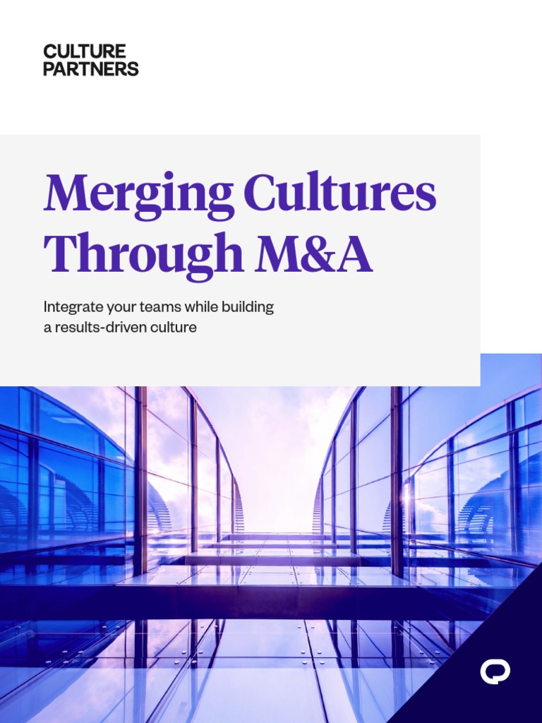 Culture-Partners M&A Ebook | PDF | Mergers And Acquisitions | Leadership