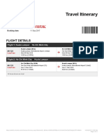AirAsia Travel Itinerary - Booking No. (FWH53K)