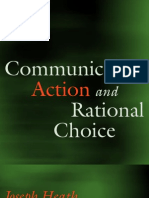 Communicative Action and Rational Choice (Studies in Contemporary German Social Thought) - Heath - Joseph