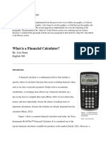 Lisa Samy Definition - Financial Calculator Revised