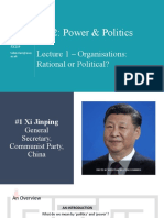 SU2 - Power and Politics - Lecture 1