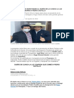 Práctica Calificada 2 Ministerio Público Investigará Al Dueño de La Clínica La Luz