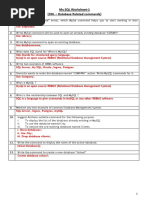 All Worksheets MYSQL