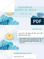 Tadabbur Al Mulk 22 23