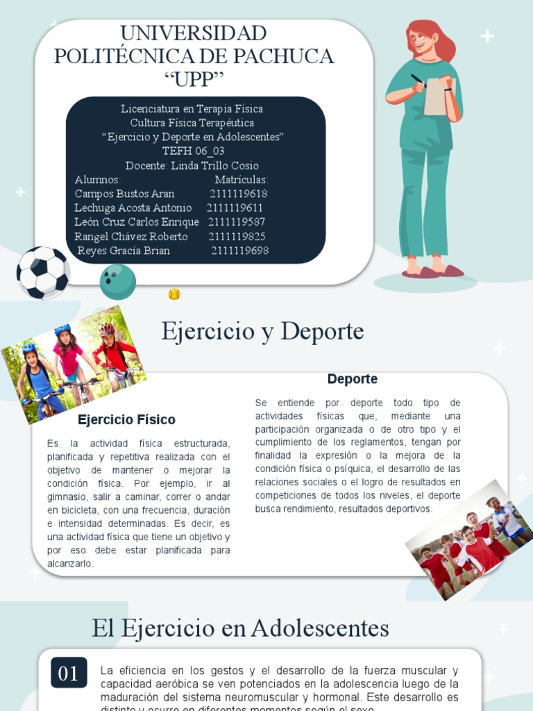 Ejercicio y Deporte en Adolecentes | PDF | Deportes | Adolescencia