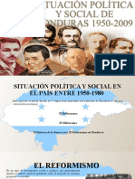 Situación Política y Social de Honduras 1950-1980