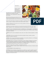 Alimentos Que Contengan Bioelentos Primarios y Secundarios