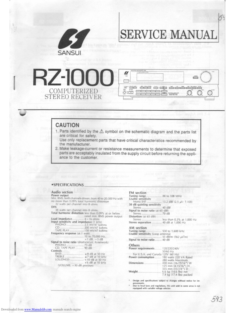 RZ 1000 | PDF