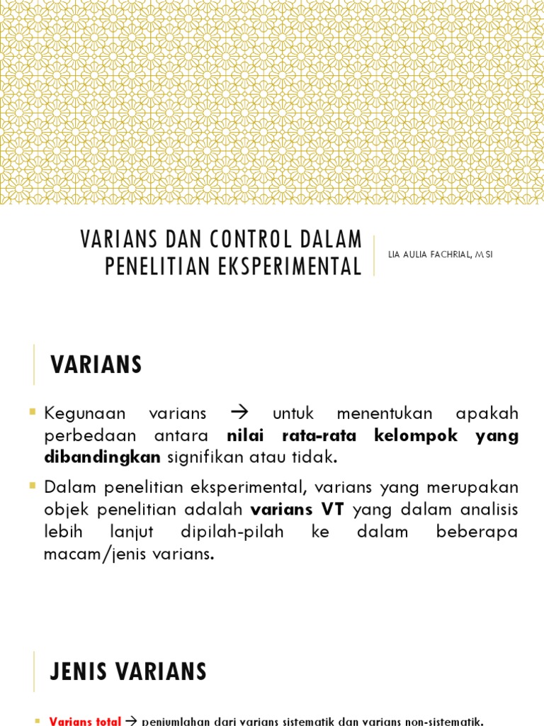 Variabel Sekunder dalam Penelitian Eksperimental | PDF