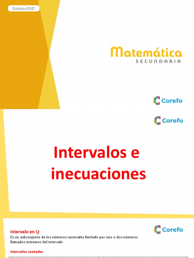 Intervalos Pdf Métodos Y Materiales De Enseñanza