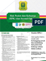 Hak Pasien Dan Keluarga (HPK) Dan Second Opinion