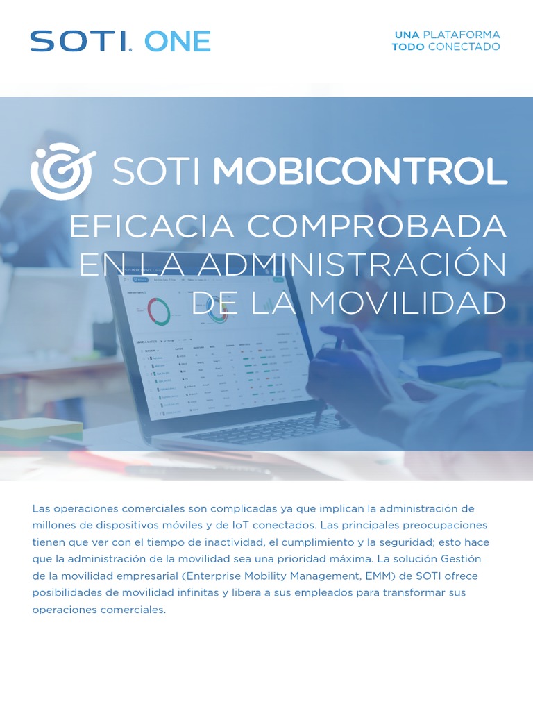 SOTI MobiControl | PDF | Internet de las Cosas | Software de la aplicacion
