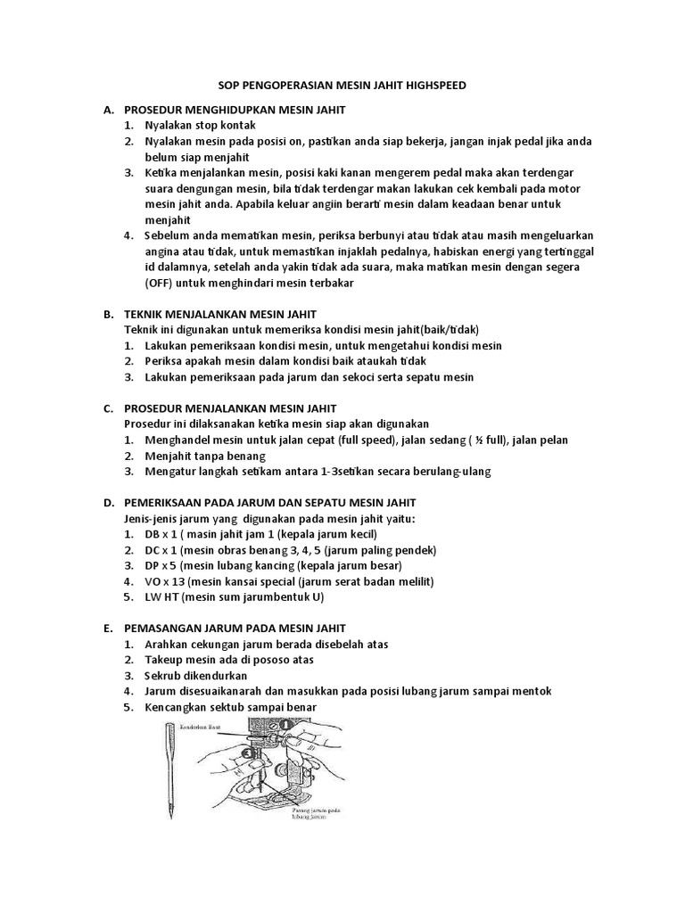 Sop Penggunaan Peralatan Praktek | PDF