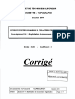Corrige 25440 Corrige BTSGEOTOPO Exploitation de Documents Et Organisation 2010
