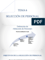 Tema 6 La Selección de Personal