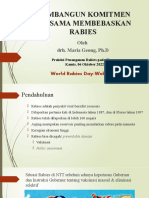 Membangun Komitmen Bersama Menanggulangi Rabies DR Maria Geong