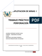 Trabajo Práctico #2 Perforacion: Explotacion de Minas I