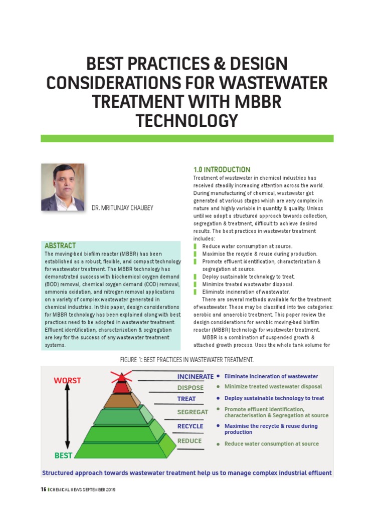 Best Practices & Design Considerations For Wastewater Treatment With ...