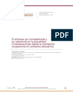 El Enfoque Por Competencias y Su Relevancia en La Actualidad: Consideraciones Desde La Orientación Ocupacional en Contextos Educativos