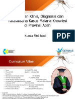 Gambaran Klinis, Diagnosis Dan Tatalaksana Kasus Malaria Knowlesi Di Provinsi Aceh
