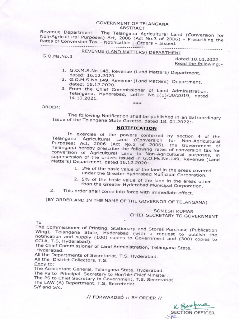 G.O.Ms No 3 | Download Free PDF | Government