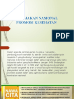 Kebijakan Nasional Promosi Kesehatan