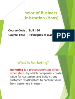 Principles of Marketing Course Overview