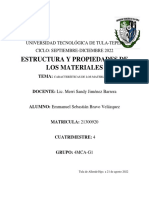 Características de Los Materiales - ESBV