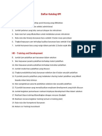 Daftar Katalog 300 KPI Lengkap Untuk 25 Departemen
