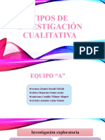 TIPOS DE INVESTIGACIÓN CUALITATIVA